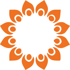 Beautiful flower art and mandala vector design