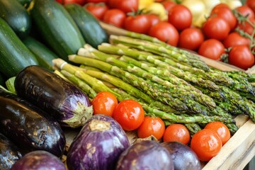 fresh vegetables on the table