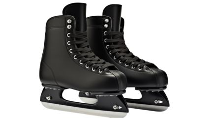 Classic Black Ice Skates for Winter Sports 
