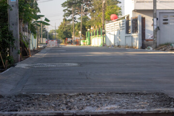 making concrete roads