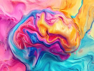 Colorful Abstract Paint Splatter