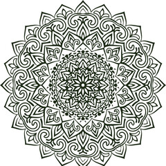 Beautiful flower art and mandala vector design