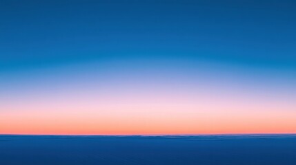 Fototapeta premium A Breathtaking Aerial View of a Serene Sunset over Cloudscape: Pastel Hues Painting the Horizon