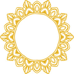 Beautiful flower art and mandala vector design