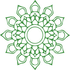 Beautiful flower art and mandala vector design
