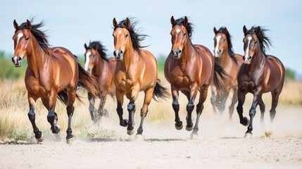 Wild Horses Running Free