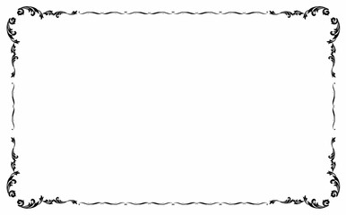 レトロで豪華な装飾フレーム