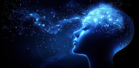 Illuminated Mind: A Digital Art Depiction of Consciousness and Inner Light