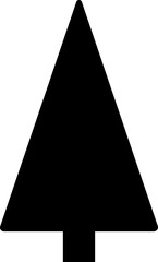 Drawing Christmas tree icon, mistletoe, holly berry leave. Modern continuous flat art, aesthetic contour. symbol for greeting card, prints, poster, sticker, banner, invites.