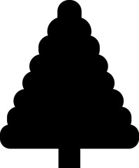 Drawing Christmas tree icon, mistletoe, holly berry leave. Modern continuous flat art, aesthetic contour. symbol for greeting card, prints, poster, sticker, banner, invites.