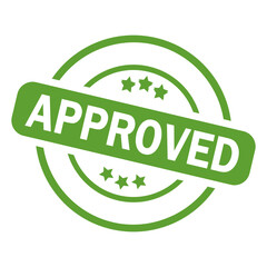 approved stamp icon vector design templates