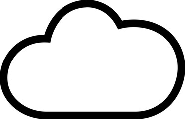 line Cloud icon in trendy flat style. Cloud web icon. Cloud symbol for your web site design, logo, app, UI. Cloud shapes design . Data technology icon.