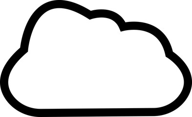 line Cloud icon in trendy flat style. Cloud web icon. Cloud symbol for your web site design, logo, app, UI. Cloud shapes design . Data technology icon.