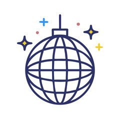 disco ball icon design