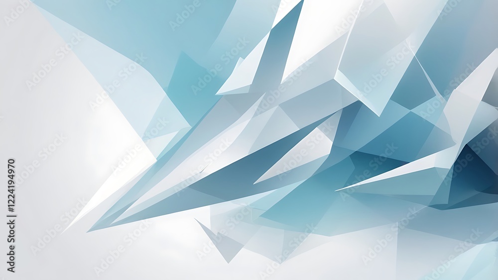 Aufkleber digital abstract artwork featuring a geometric style with a focus on sharp, angular shapes consists 
