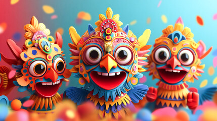 Fototapeta premium Happy Rath Yatra Festival Banner Design Template