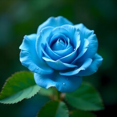 white rose on blue