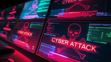 Cyber Attack Prevention & Security: Protect Your Data from Hackers, data breach, malware, ransomware, phishing, DDoS attack, online security, information security, cybercrime, cybersecurity awareness.