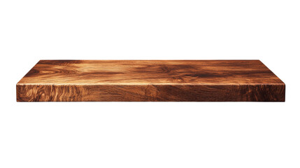 A rich brown rectangular wooden surface ideal for displaying products or as a design element.