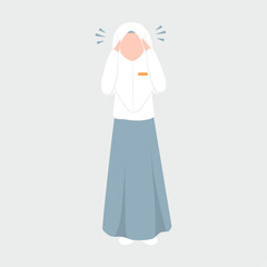 Indonesian High School Student Illustration