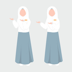Indonesian High School Student Illustration