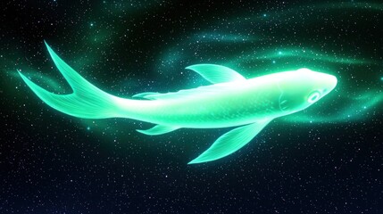 Cosmic Fish in Nebula