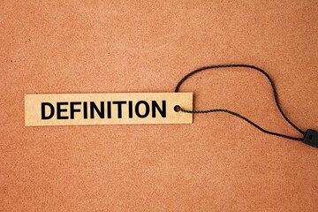 tag the paper with the word definition. the concept of understanding. what is meant by a word,...