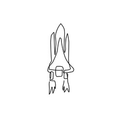 continuous line of rocket