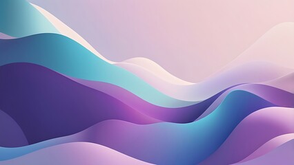 abstract digital illustration vector artwork featuring a smooth gradient of pastel colors with a flowing wave like pattern that transitions from soft pinks and purples