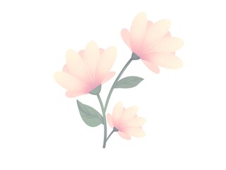 Vibrant Spring Landscape with Lush Greenery and Blooming Flowers in Sunshine