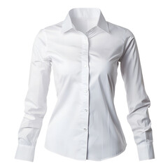 Womens White LongSleeve ButtonDown Formal Shirt Fashion Apparel