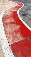 Red Racing Track Curve Abstract Texture Background