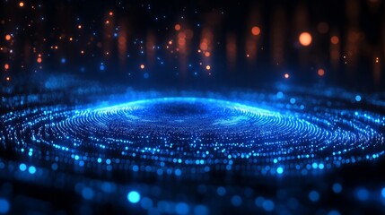 Blue particle energy ring