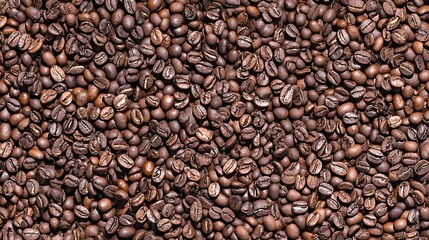 Obraz premium Roasted coffee beans background texture