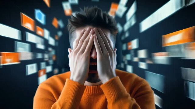 Emotional struggle with social media overload in digital age