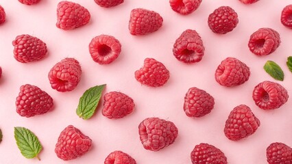 Raspberries Pattern Seamlessly Photography