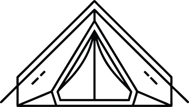 recommend clip art: Camping tent outline vector, Camping tent line art drawing