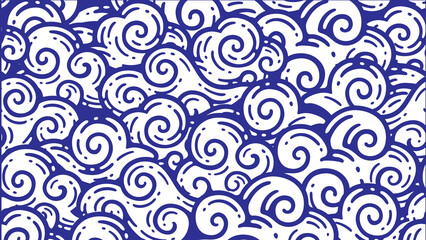 Celestial Drift A Harmonious and Dreamlike Abstract Background Illustrating the Gentle Motion of Wind, Clouds, Ocean Waves, and the Infinite Flow of Air and Water