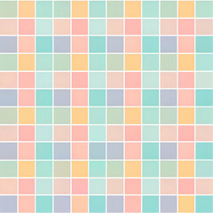 Fototapeta premium Pastel Geometric Pattern. Abstract Square Background for Design