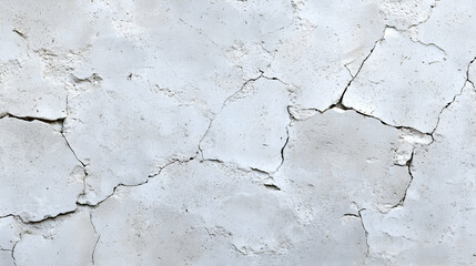 Obraz premium Cracked plaster wall texture, weathered surface detail, background for design