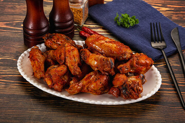 Hot and spicy Buffalo chicken wings