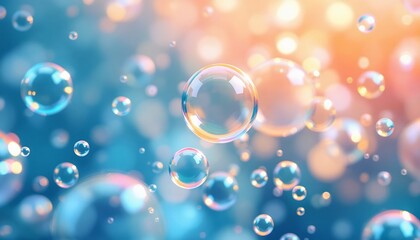 Dreamy Bubbles in a Serene Sky: A Symphony of Pastel Hues