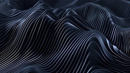Naklejka premium Modern, Abstract Black and Dark Blue Background with Geometric Shapes, Line Stripes, Triangles, Angles and a Stunning 3D Effect.
