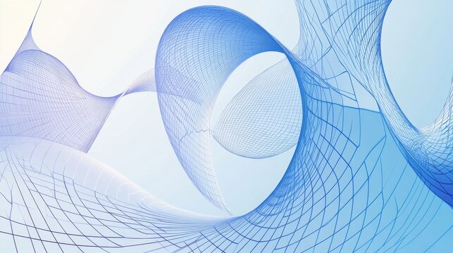 a background image for a learning poster about quadratic functions. on it you can see many parabolas in a cordinate system. the color style is blue