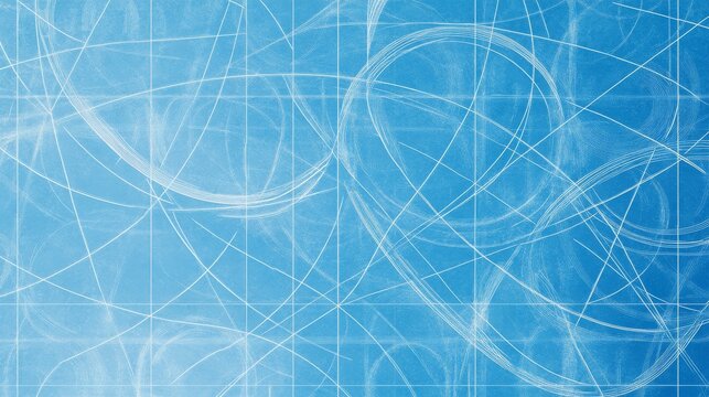 a background image for a learning poster about quadratic functions. on it you can see many parabolas in a cordinate system. the color style is blue