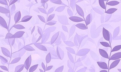 Obraz premium Delicate leaf patterns botanical background digital artwork soft purple hues aesthetic design nature concept