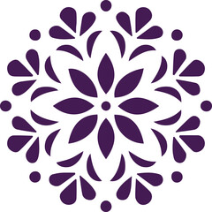 Beautiful flower art and mandala vector design