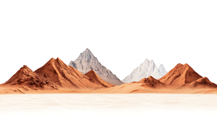 Desert mountain range landscape panorama