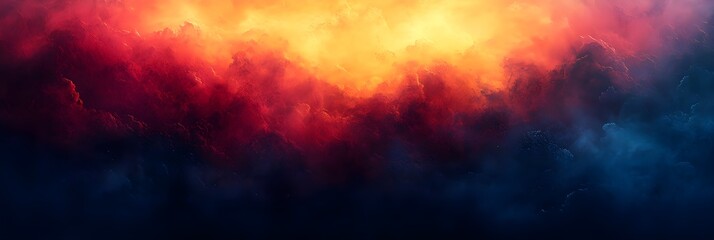 A gradient of autumn twilight tones, blending maroon into midnight blue.