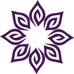 Beautiful flower art and mandala vector design